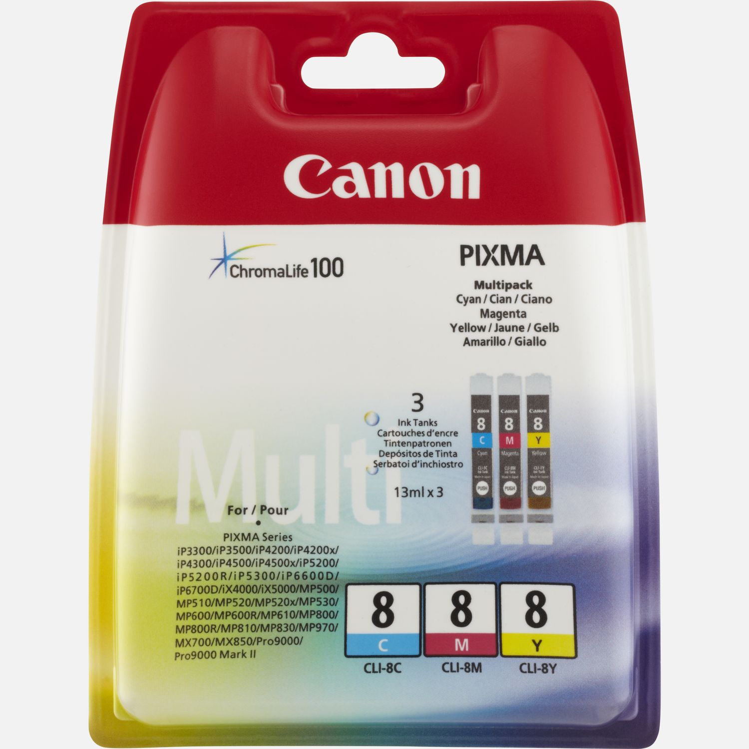 Canon CLI-8 C/M/Y Colour Ink Cartridge Multipack — Canon UK Store