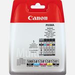 Canon Pgi 580Bkcli 581 Bkcmy Pigmentinktcartridge Multipack canon kopen in de aanbieding Canon Pgi 580Bkcli 581 Bkcmy Pigmentinktcartridge Multipack canon kopen in de aanbieding