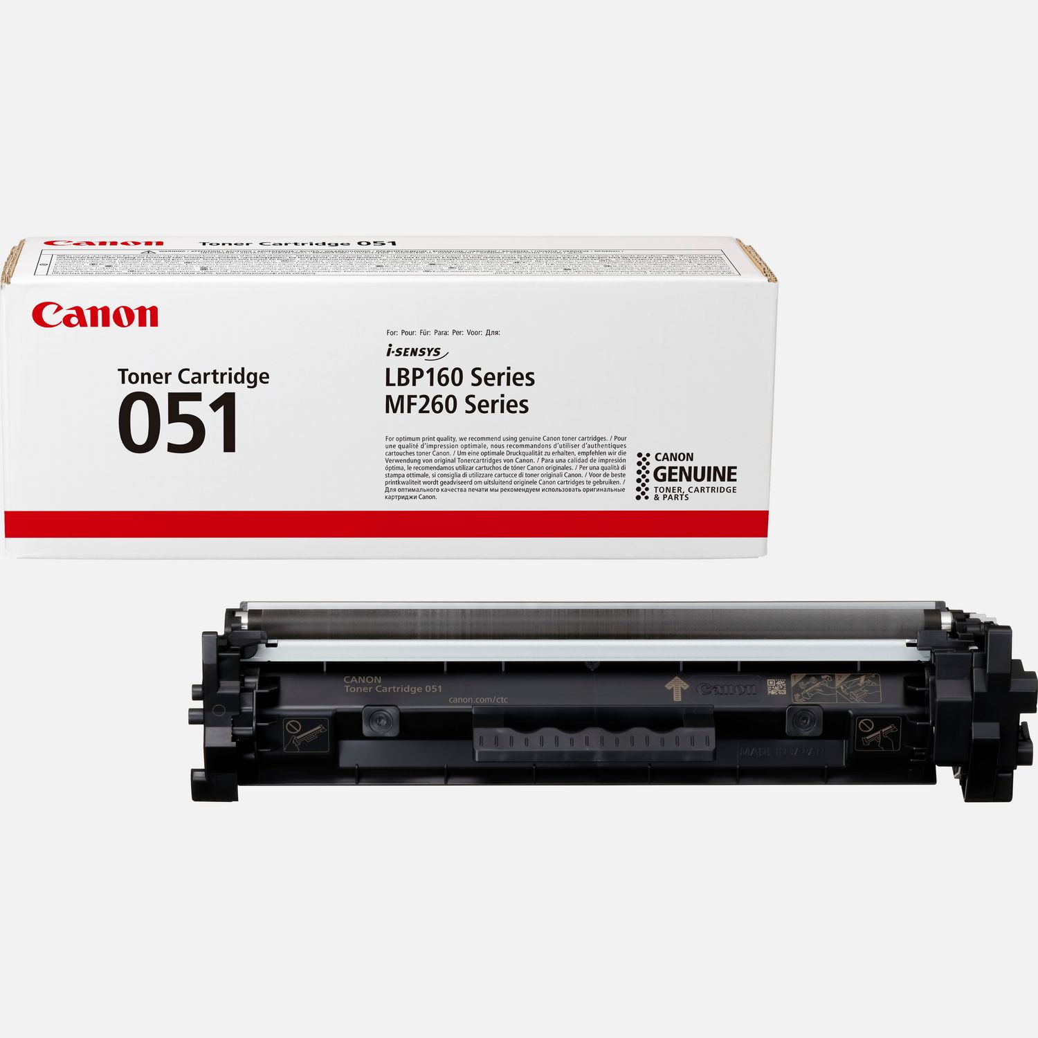 canon genuine toner cartridge 051 black 2168c001