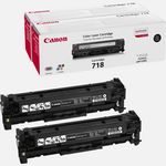 Canon 718Vp Zwart Tonercartridge Twin Value Pack canon kopen in de aanbieding