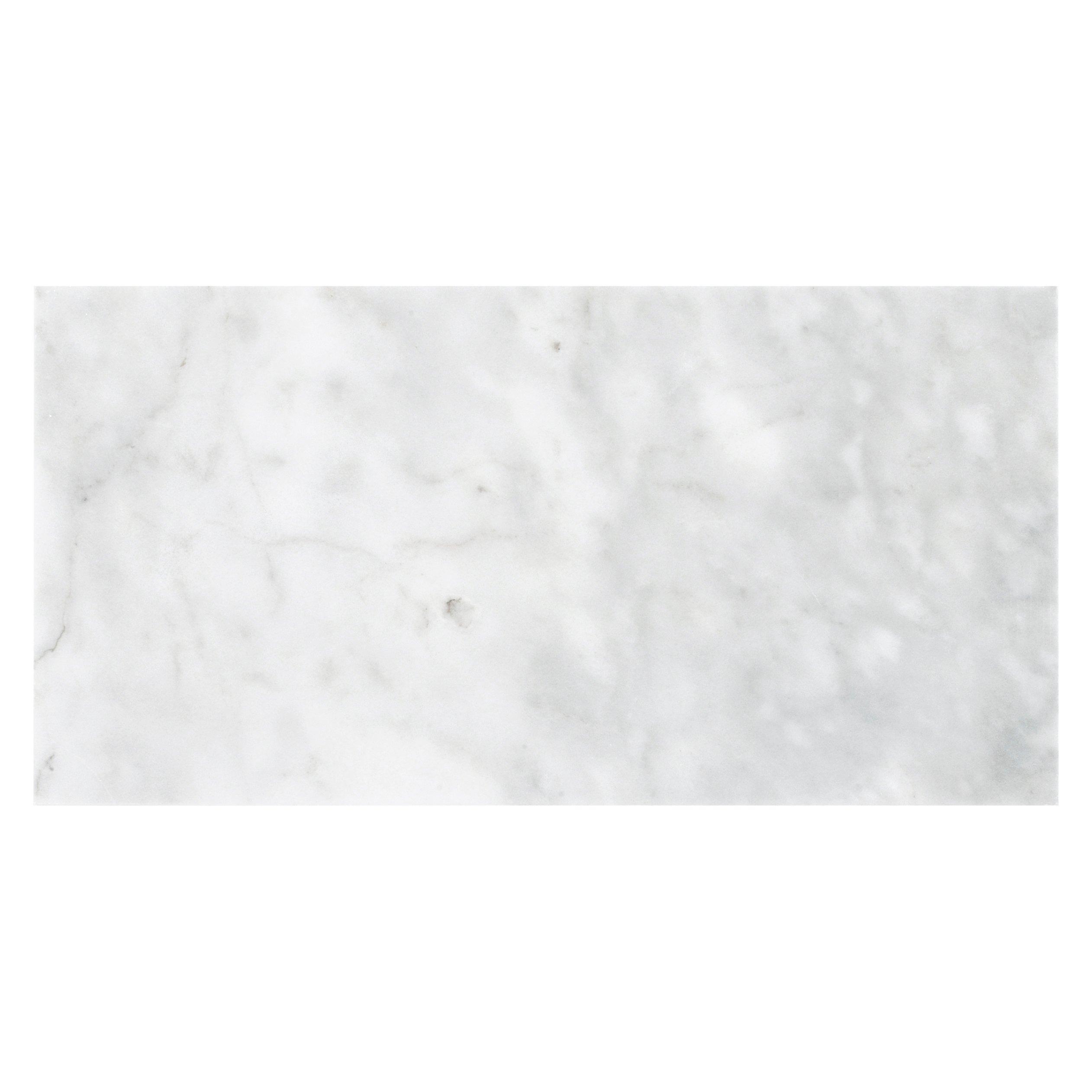 Ocean White Marble Tile - 12 x 24 - 100139351 | Floor and Decor
