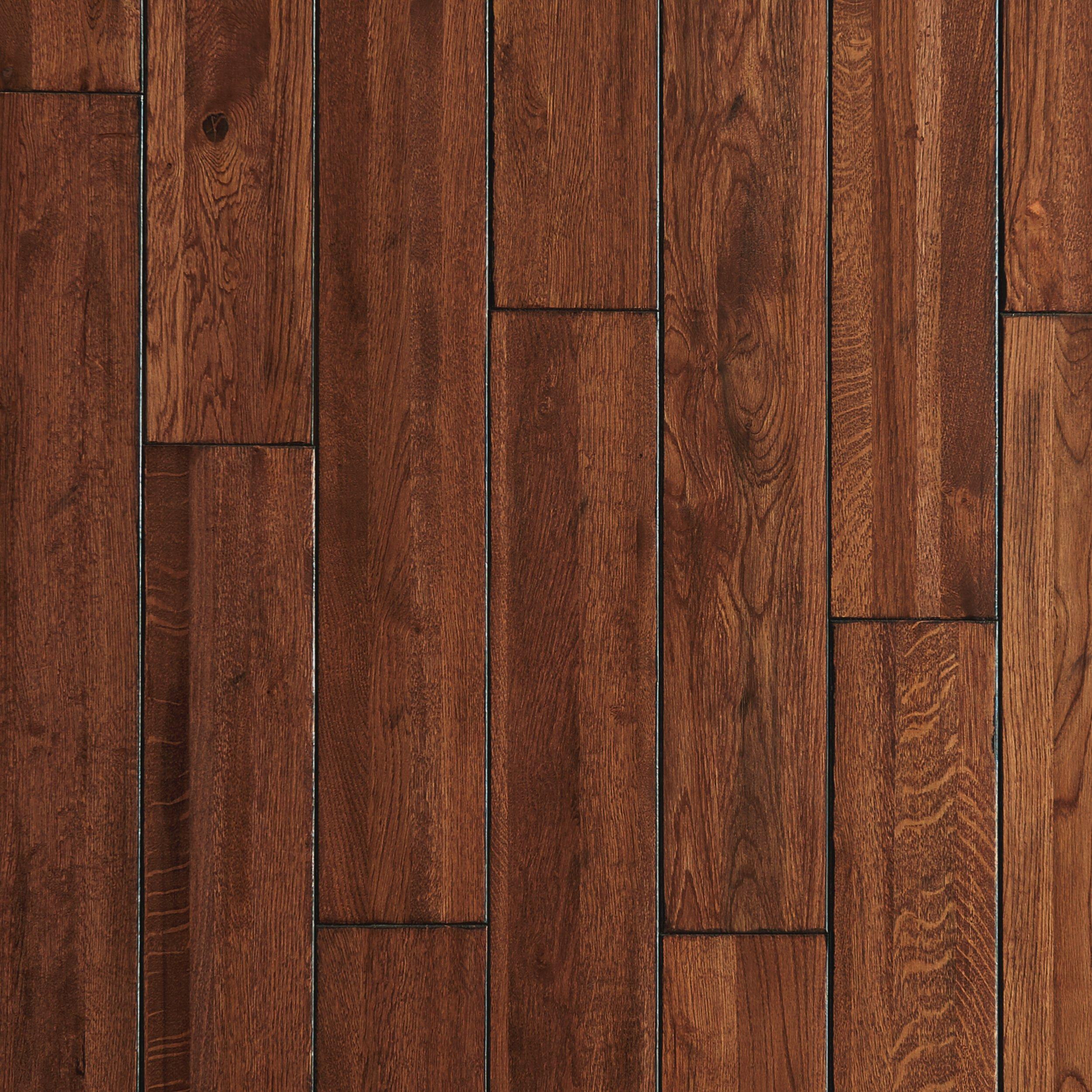 Chestnut Hickory Hand Scraped Solid Hardwood - 3/4in. X 5in ...