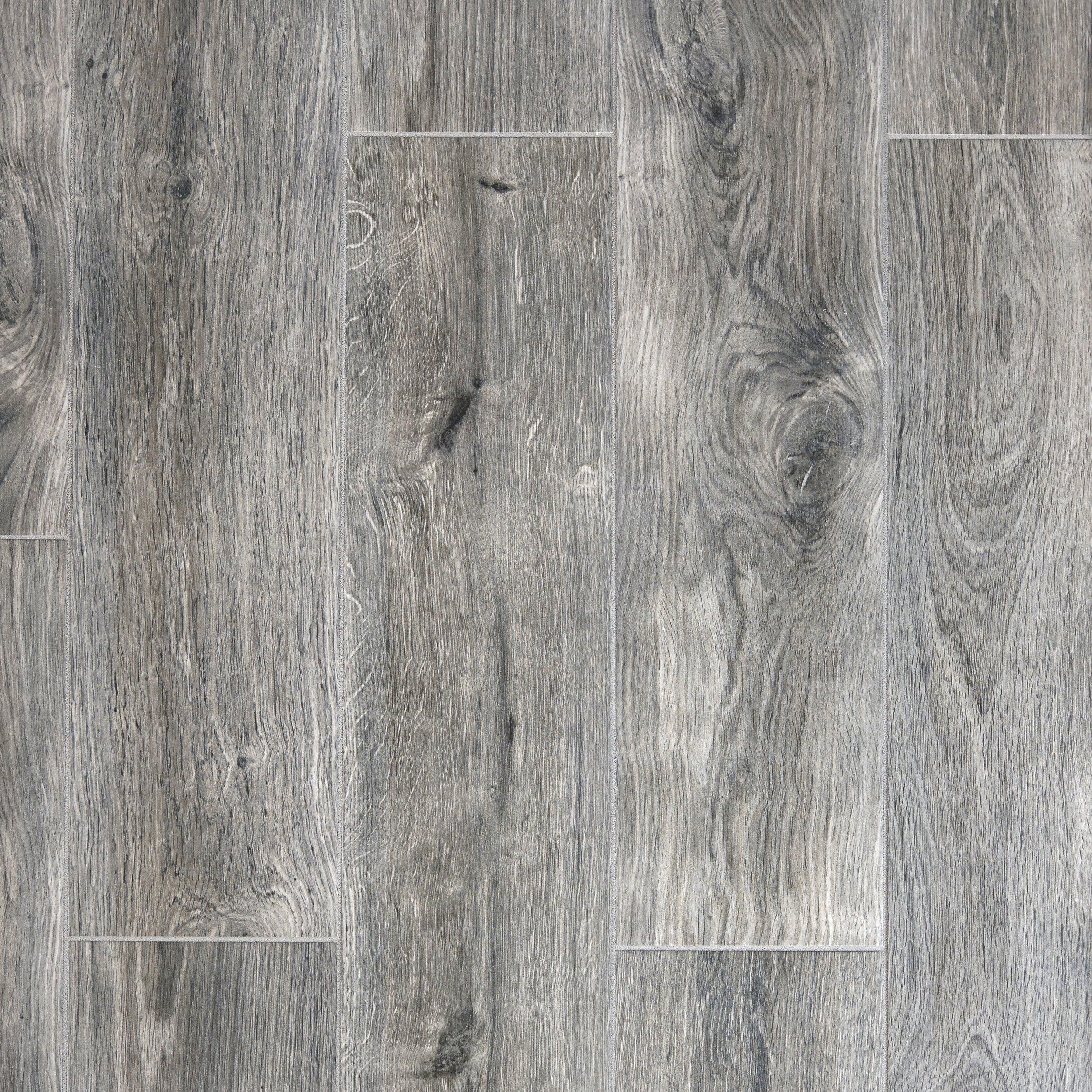 Grey wood laminate flooring