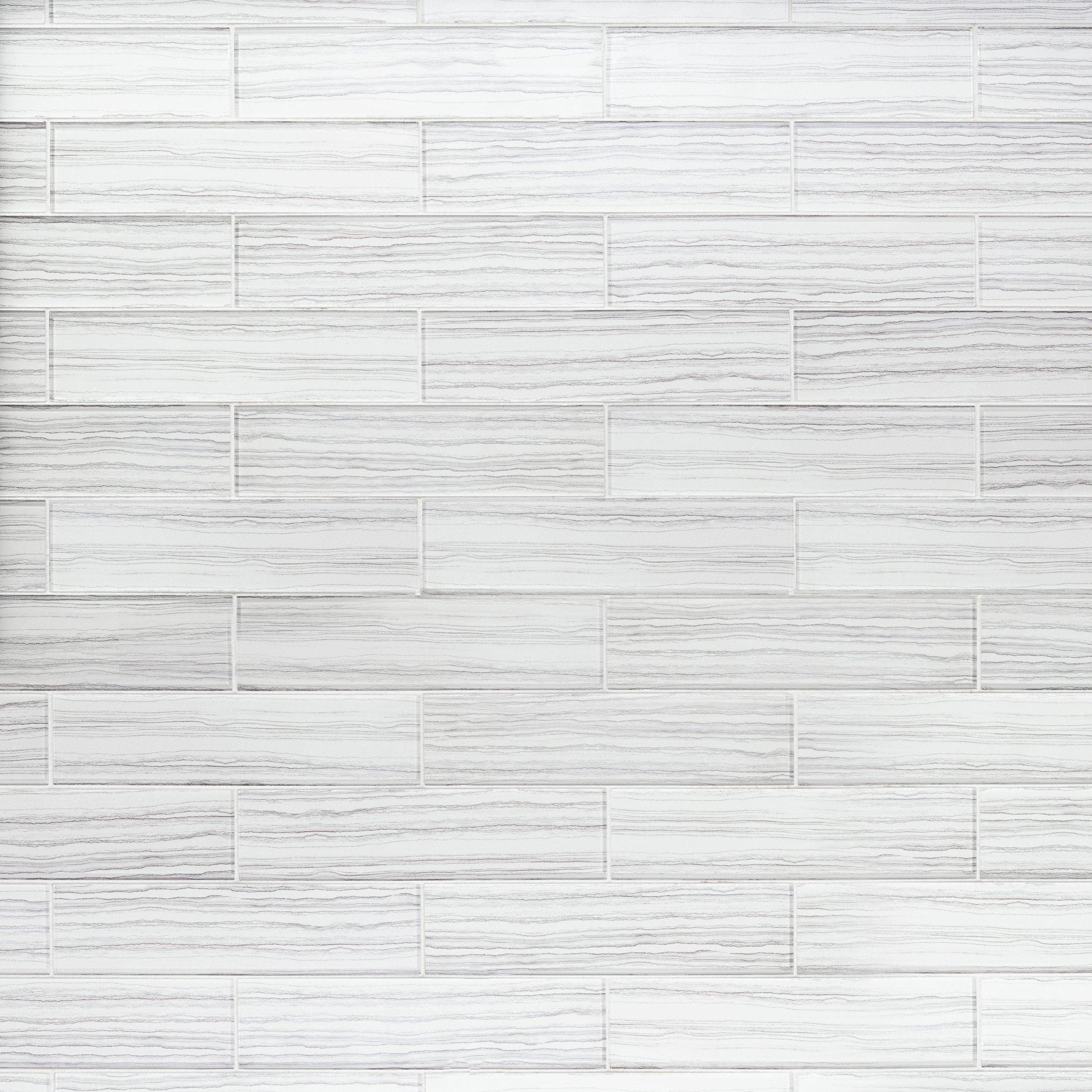Cloud Linear Crystal Glass Mosaic 12 X 12 100032978 Floor
