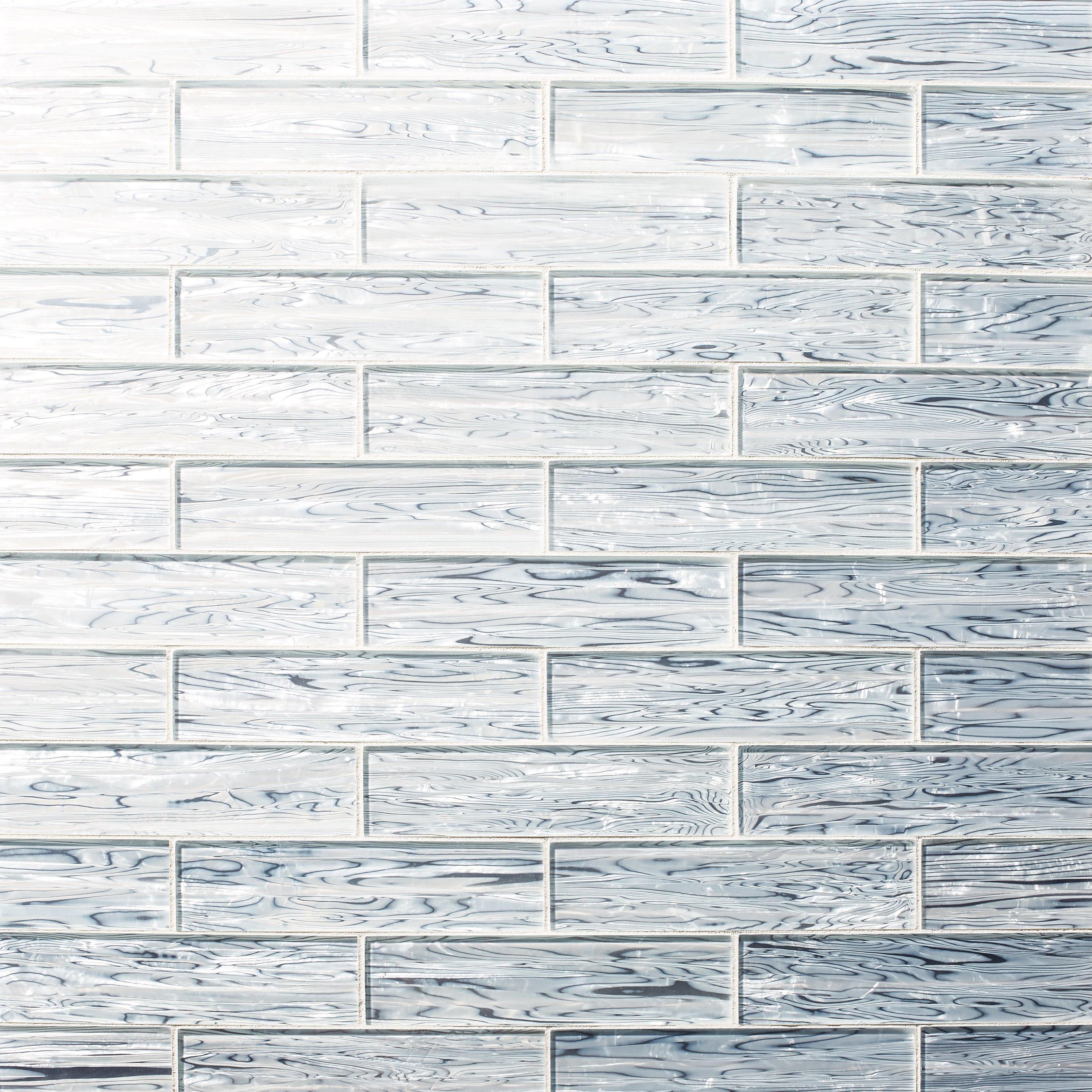 Cloud Linear Crystal Glass Mosaic 12 X 12 100032978 Floor