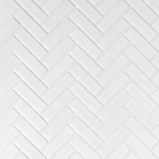 Black And White Mosaic Tile Backsplash white herringbone porcelain mosaic
