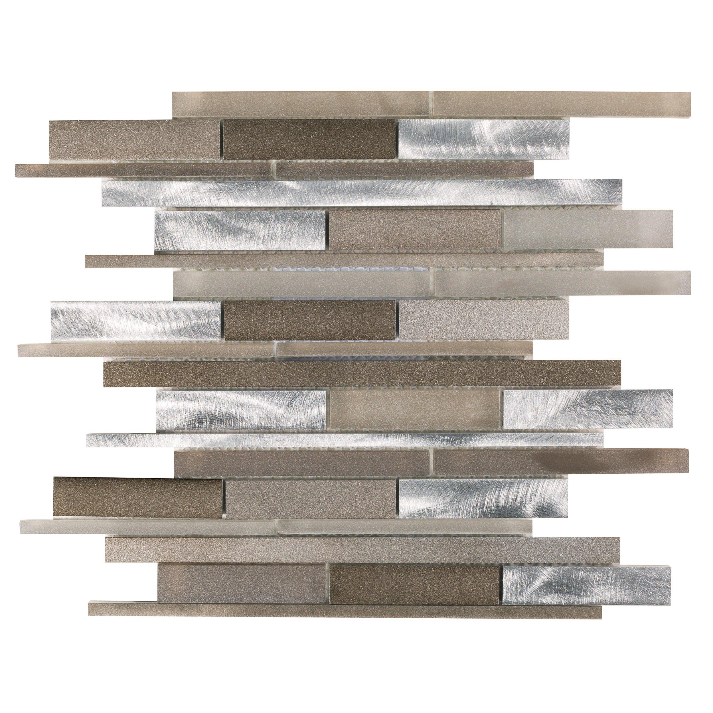 Metallico Earth Stick II Mosaic - 12 x 13 - 100255025 | Floor and Decor