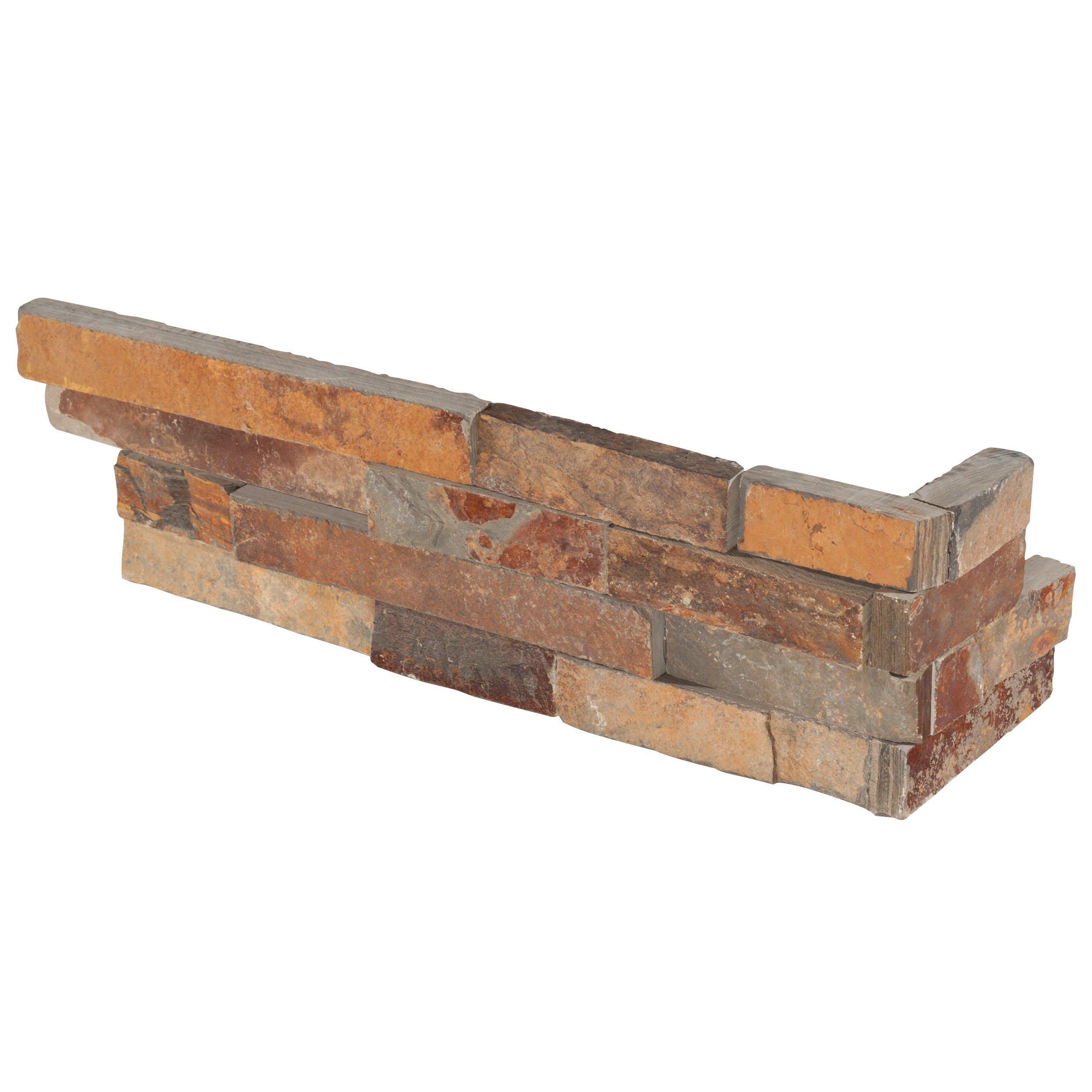 ledger slate panel splitface corner split face jura stone multi multicolor stacked stack decor rock floor ridge flooranddecor yukon sku