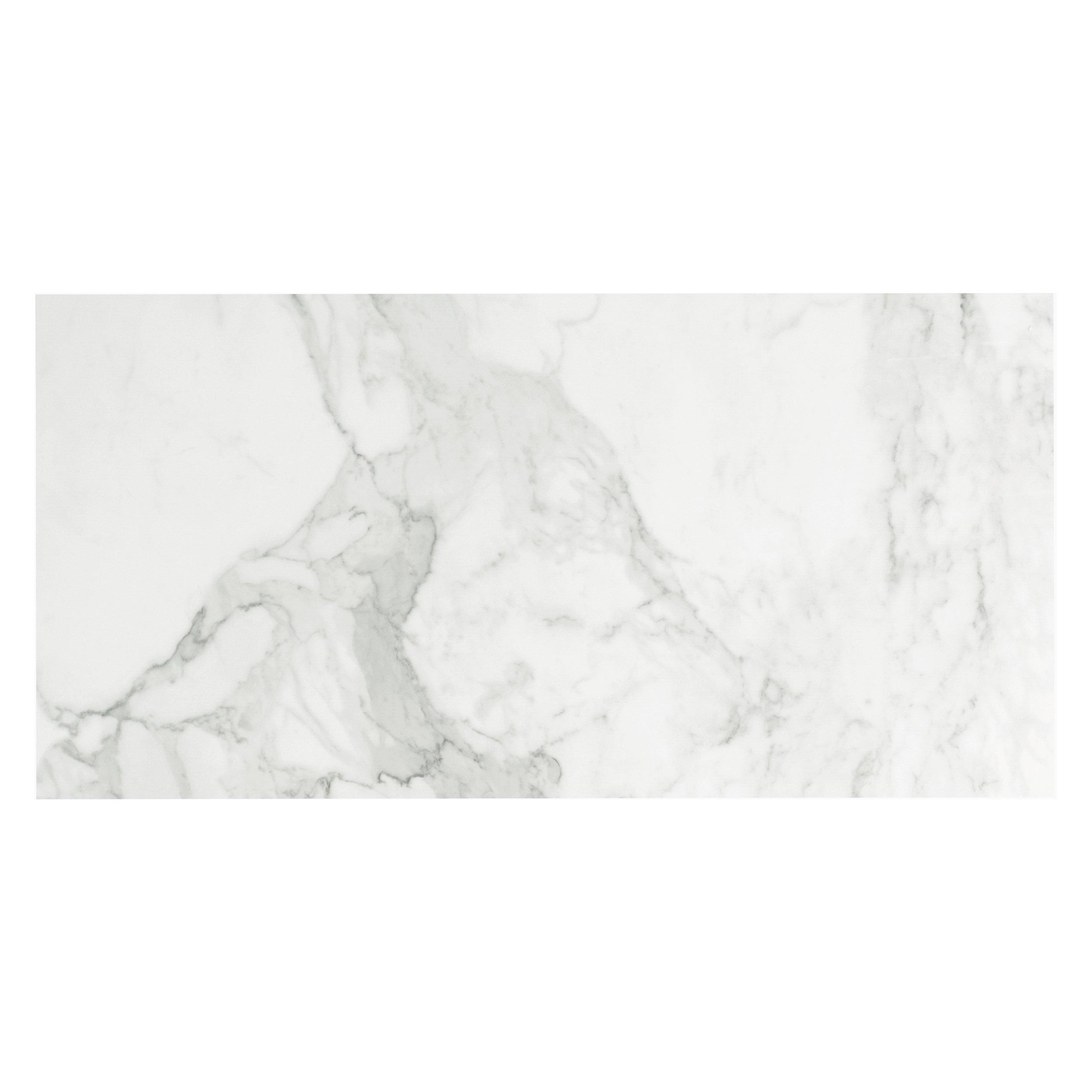 Avenza Bianco Polished Porcelain Tile - 12 x 24 - 100378207 | Floor and ...