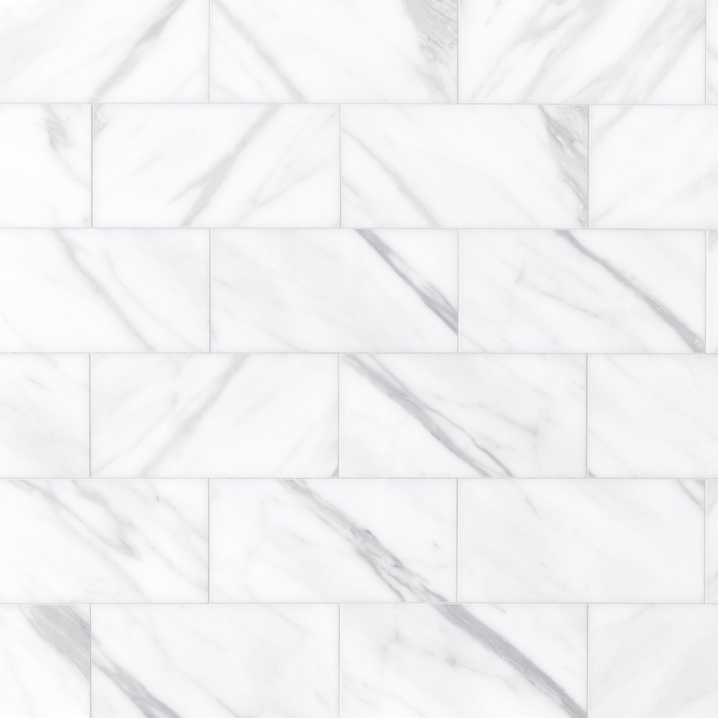 Statuario Honed Marble Tile 12 X 24 100421536 Floor And Decor