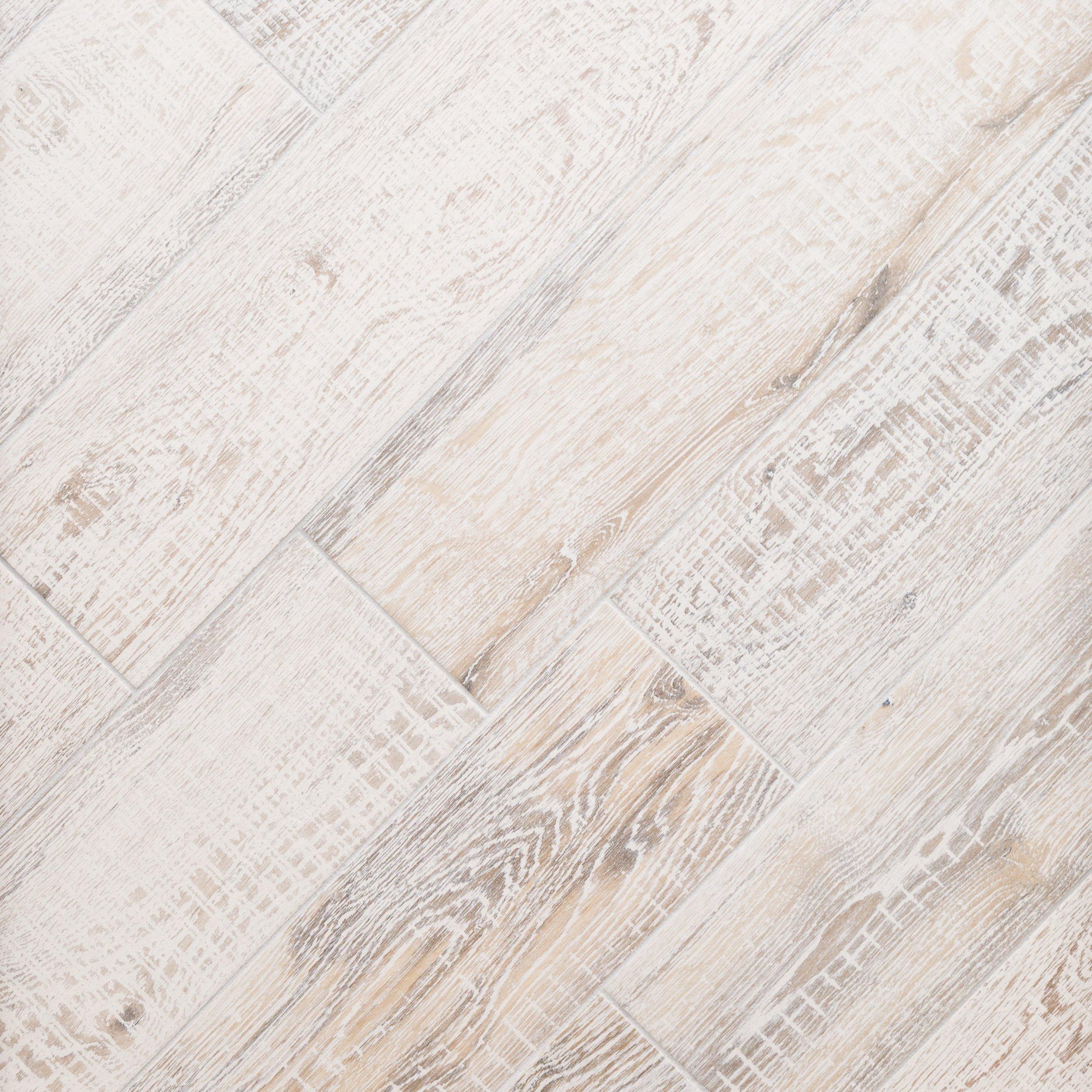 Savannah White Wood Plank Porcelain Tile 8 X 48 100248236
