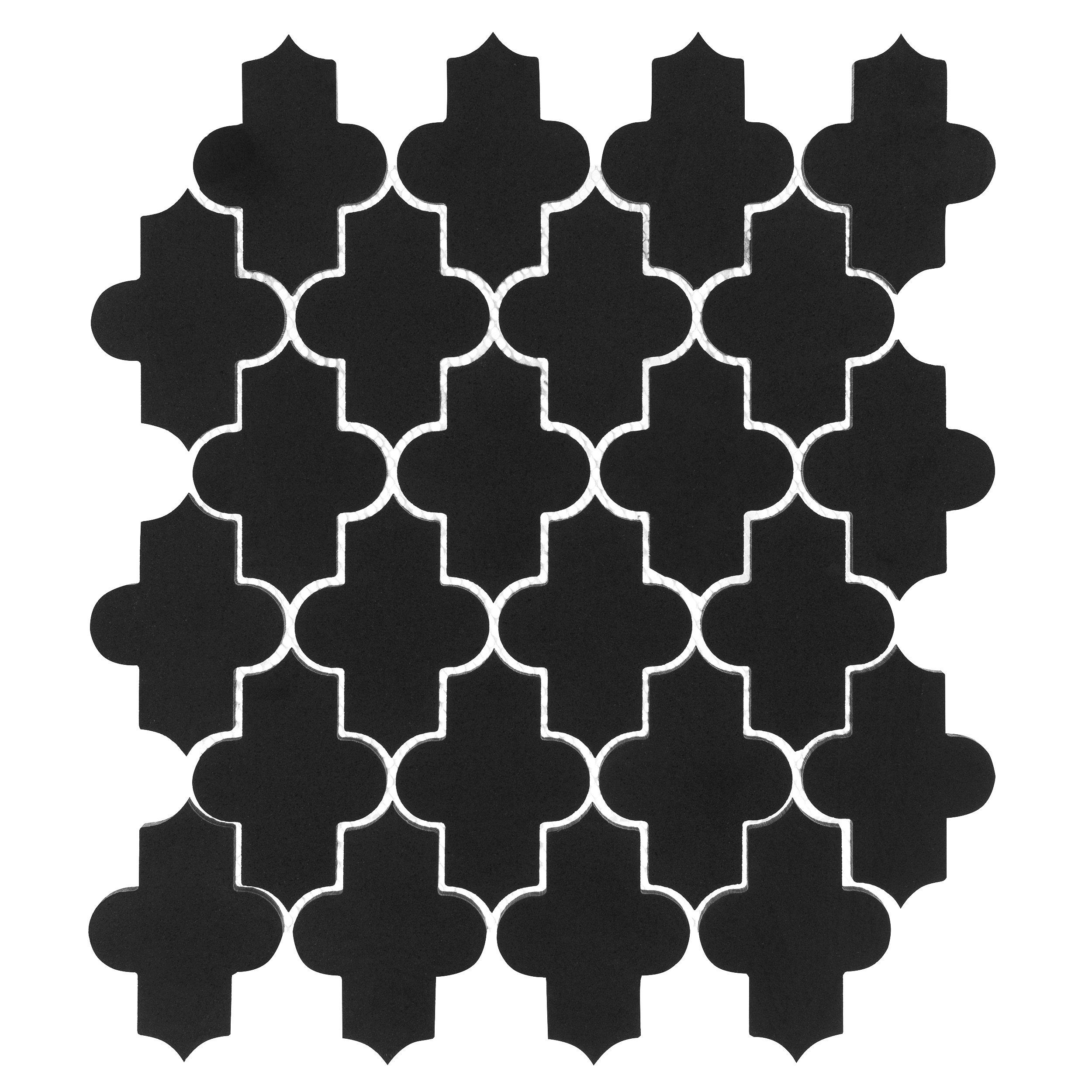 Jet Black Basalt Limestone Tile - 3 x 9 - 100465384 | Floor and Decor