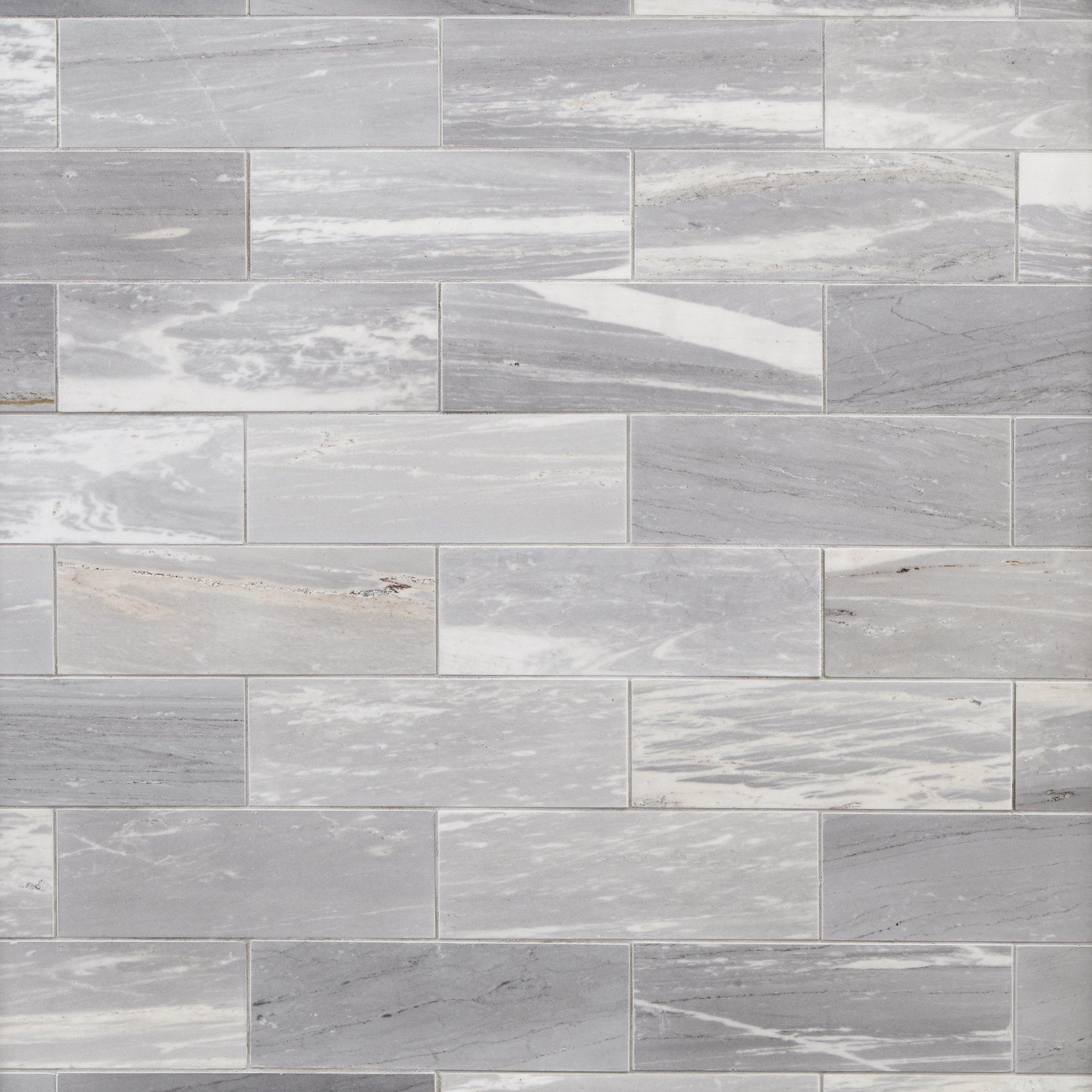 Blue Forest Marble Tile - 4 x 12 - 100464866 | Floor and Decor