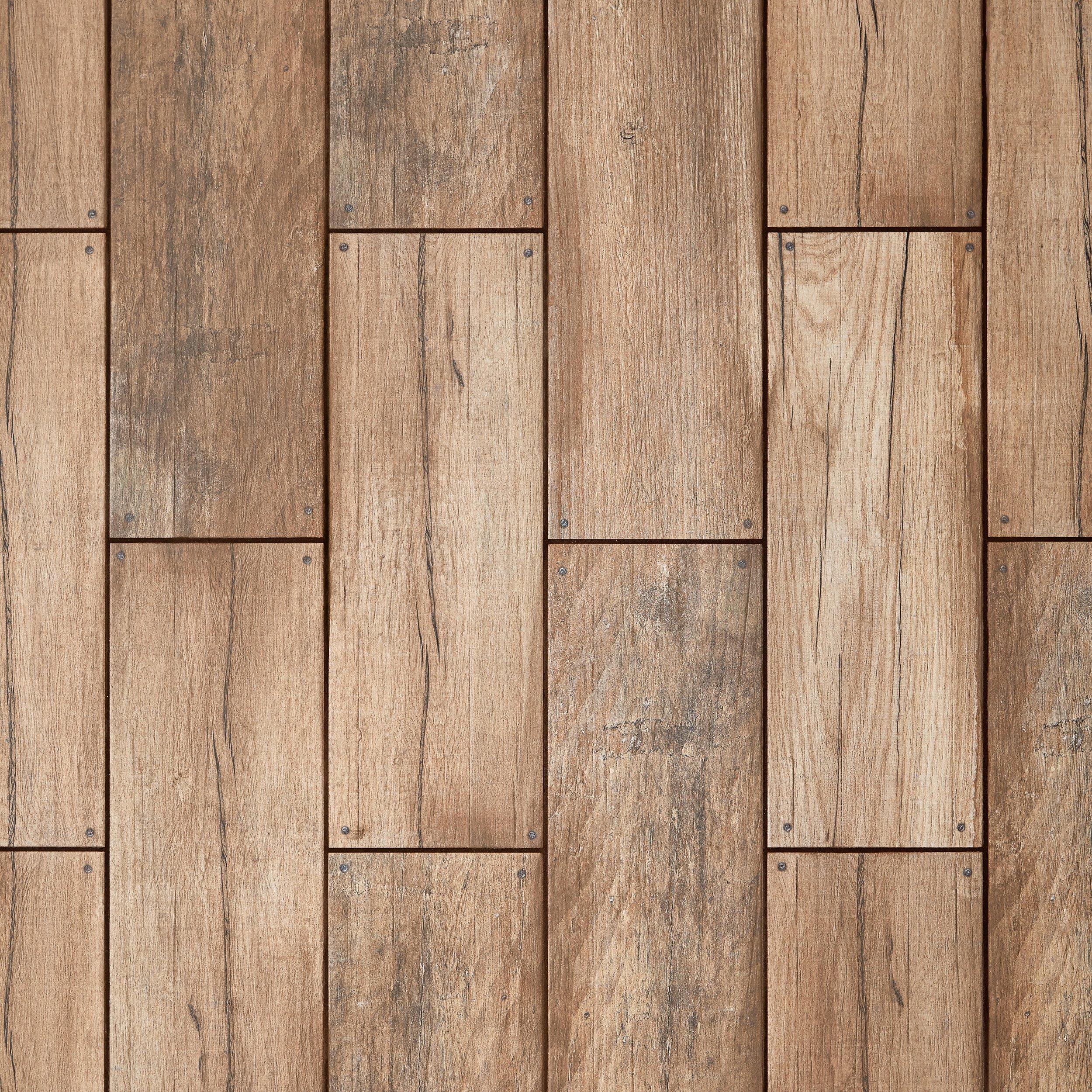 Brunswick Oak Wood Plank Ceramic Tile - 7 x 24 - 100106897 | Floor and