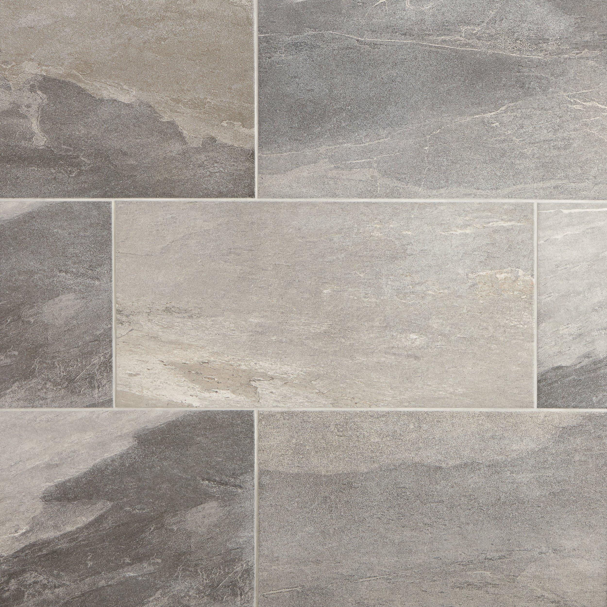 Uptown Antracite Matte Porcelain Tile - 6 x 24 - 100566744 ...