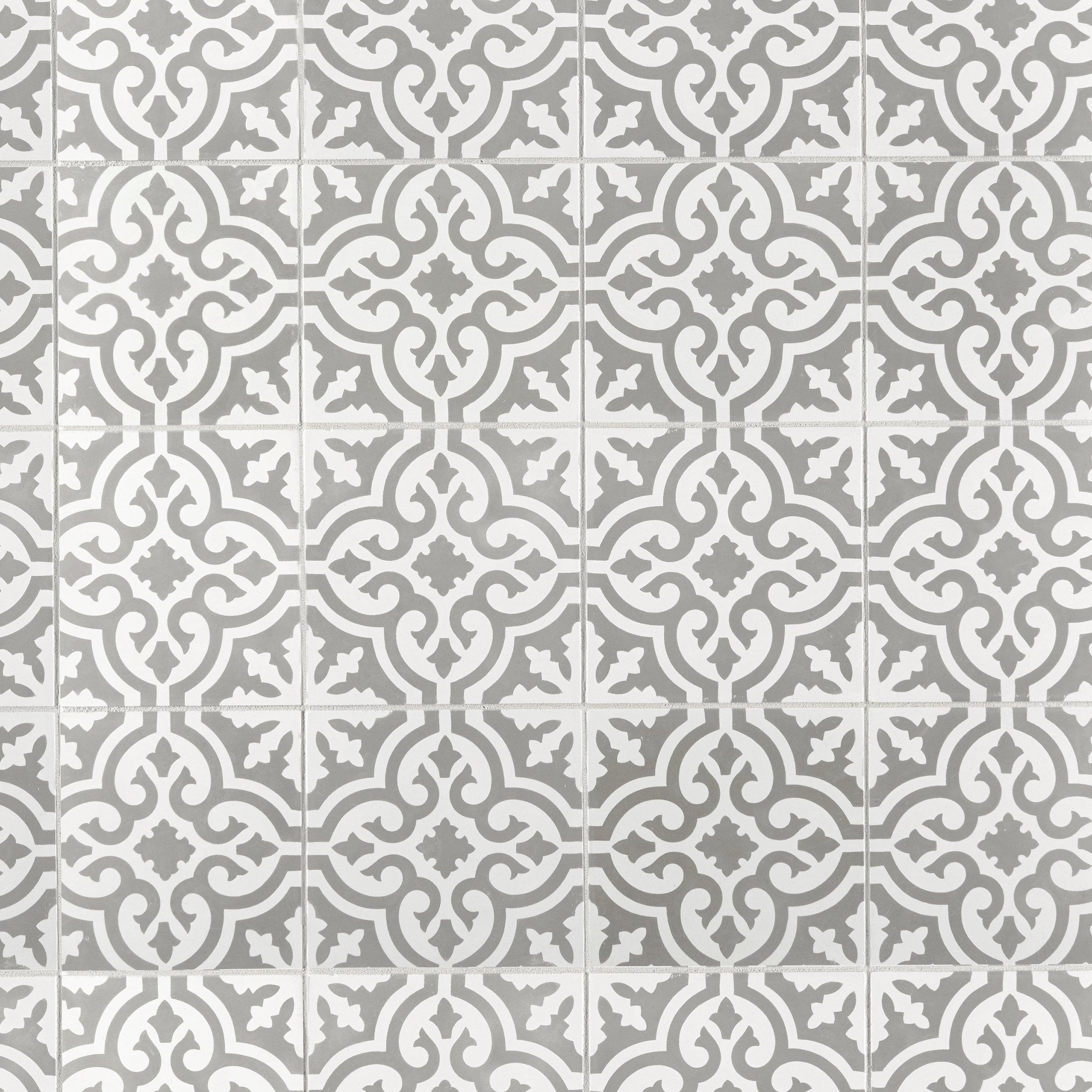 Equilibrio Gray Encaustic Cement Tile