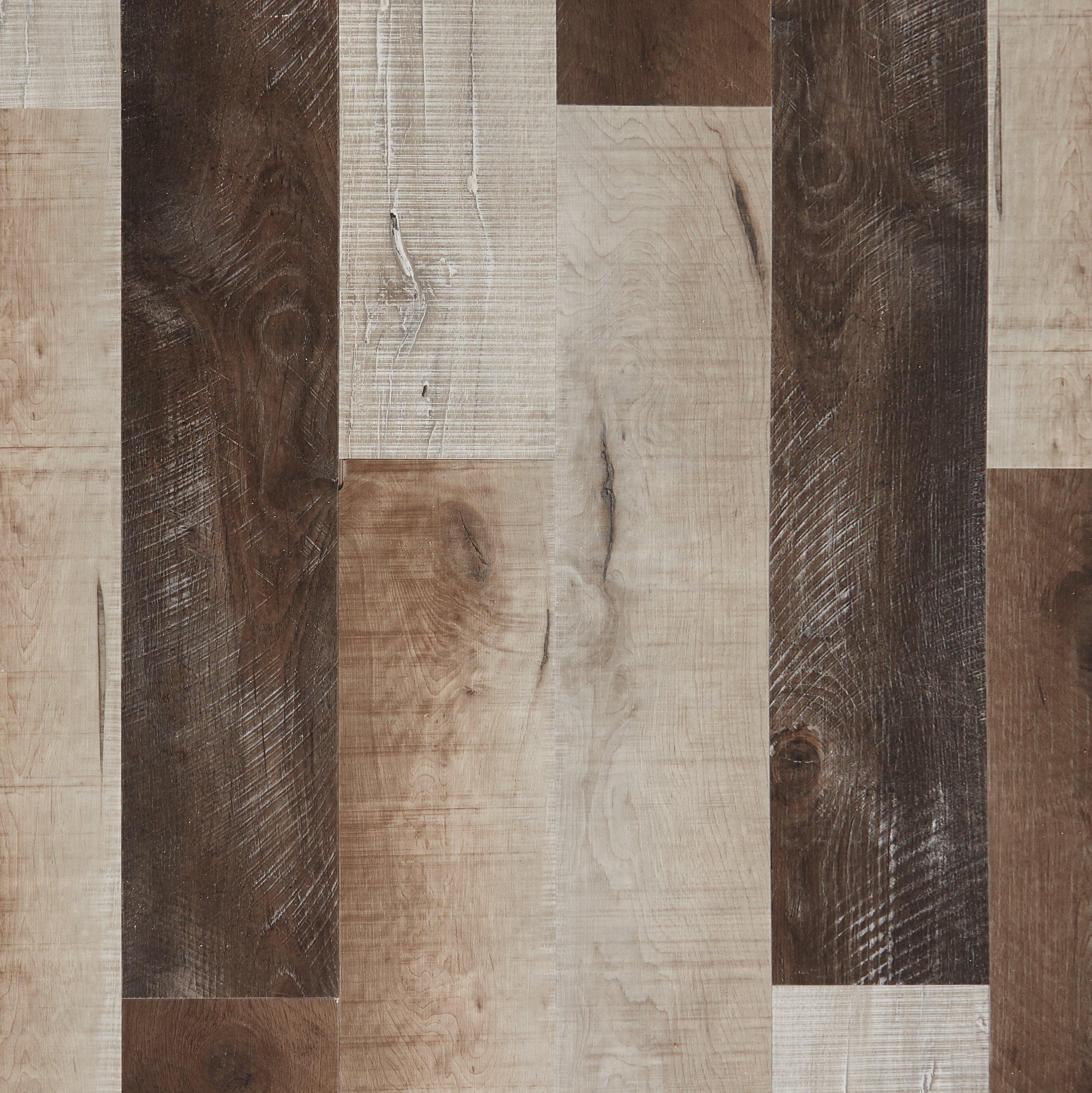 Farmhouse Medley Rigid Core Luxury Vinyl Plank - Cork Back