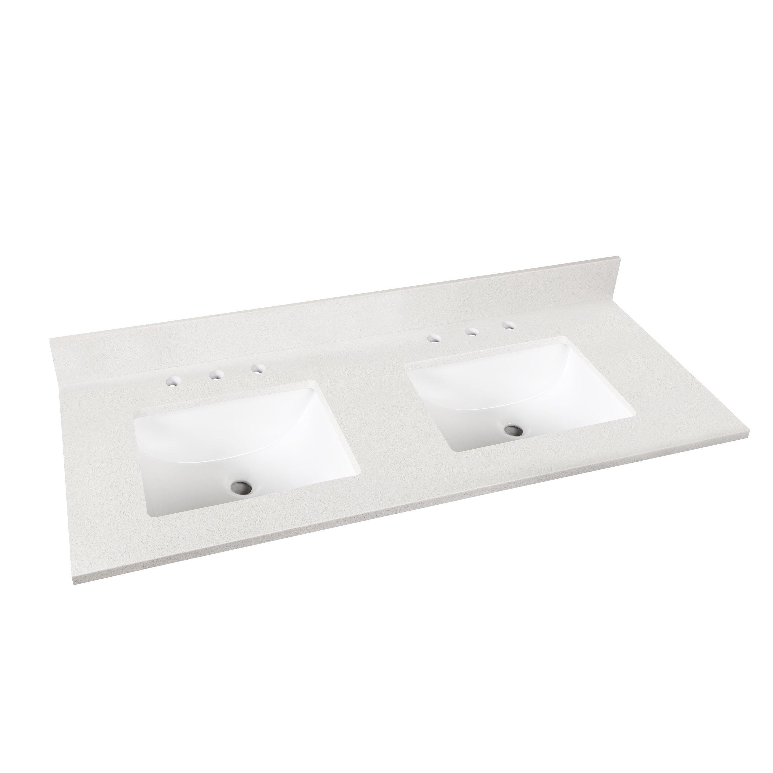 Bianco Carrara Marble 61 In Vanity Top 61in 100584192