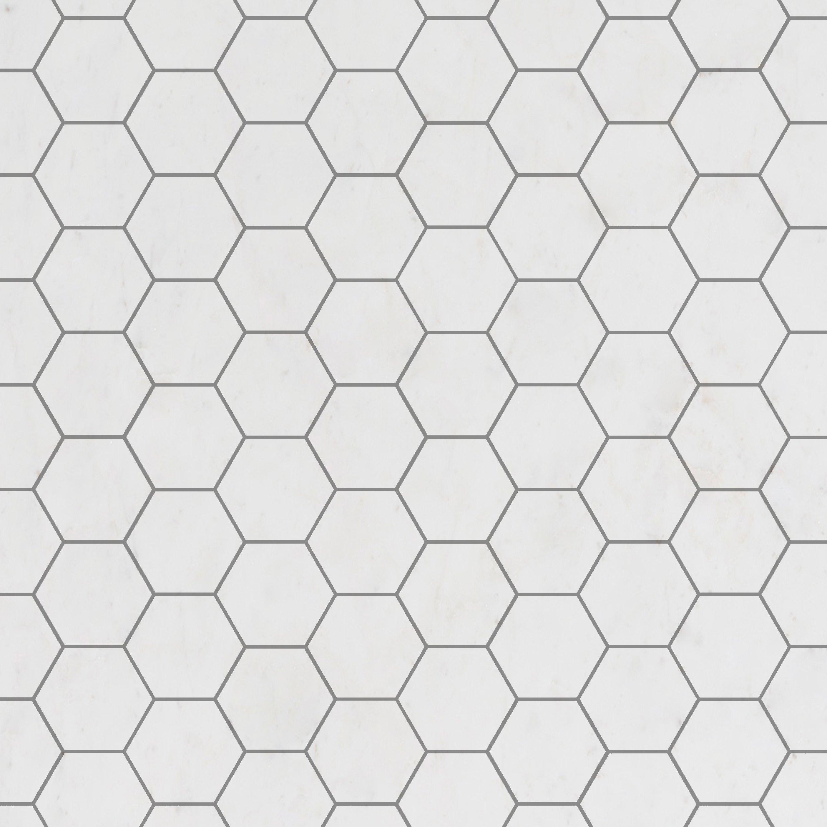Opal White Hexagon Porcelain Tile 11 X 13 100505379 Floor