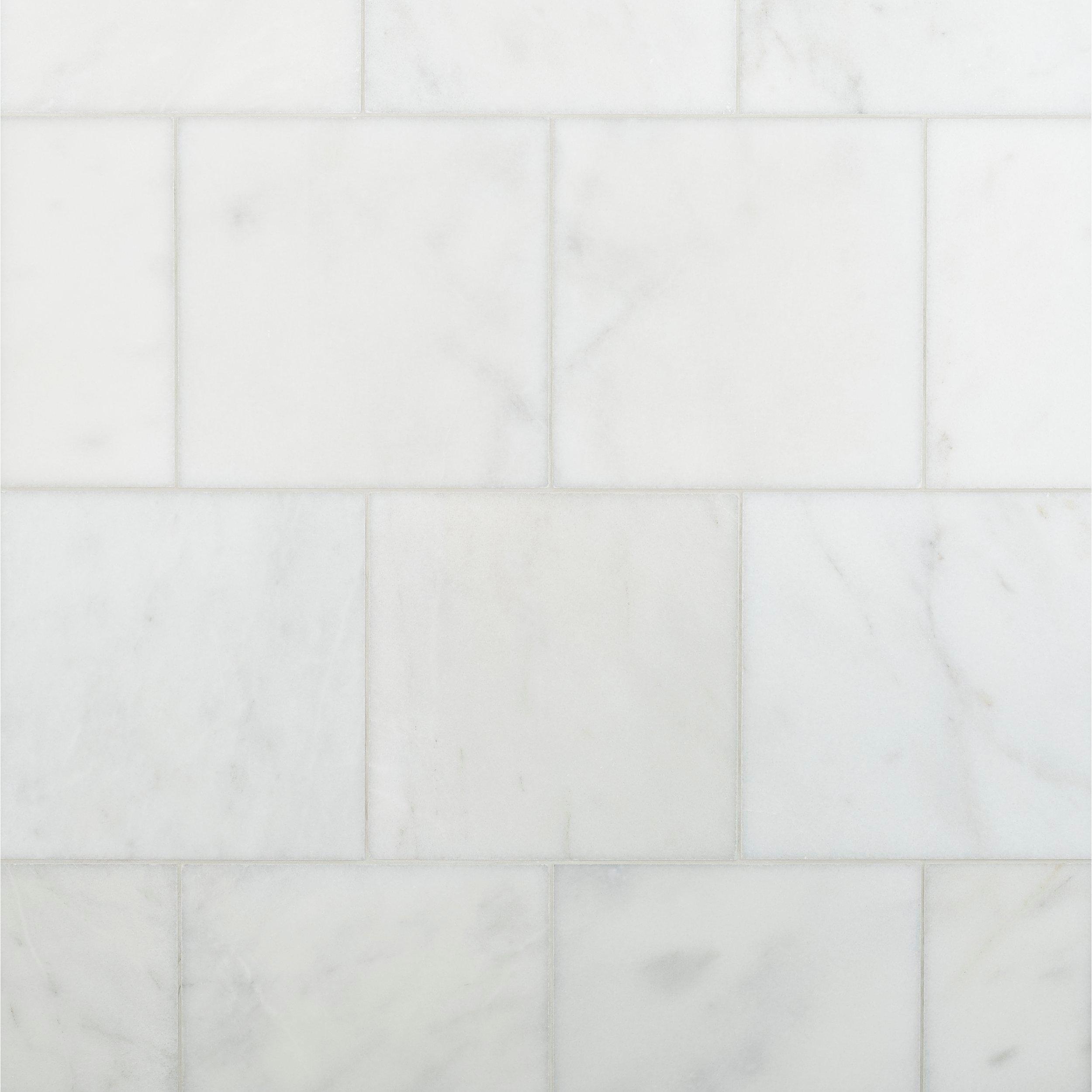 Carrara White Polished Marble Tile 12 X 12 921101165 Floor And Decor