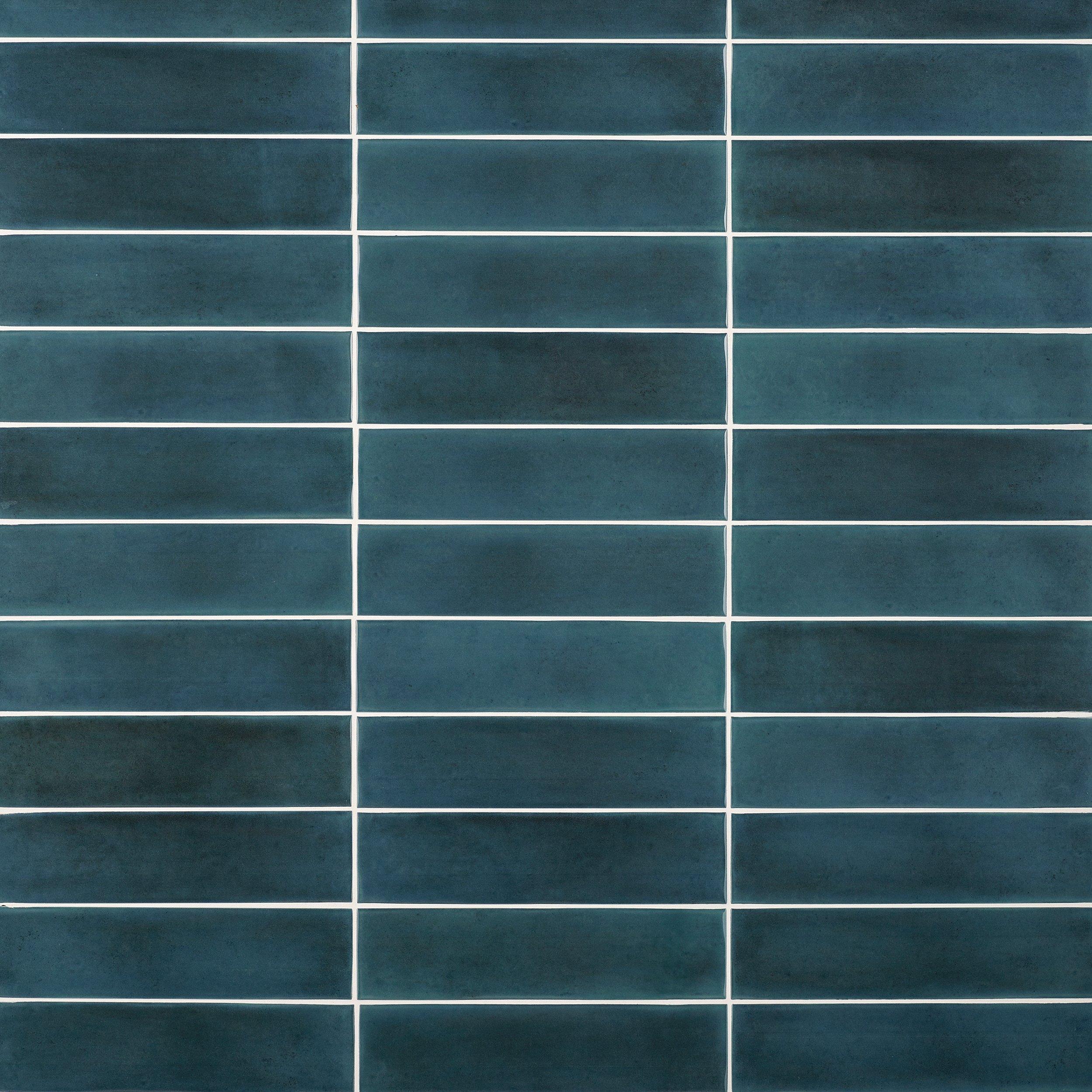 Zellige Zirconium Polished Ceramic Tile - 2 1/2 x 8 ...