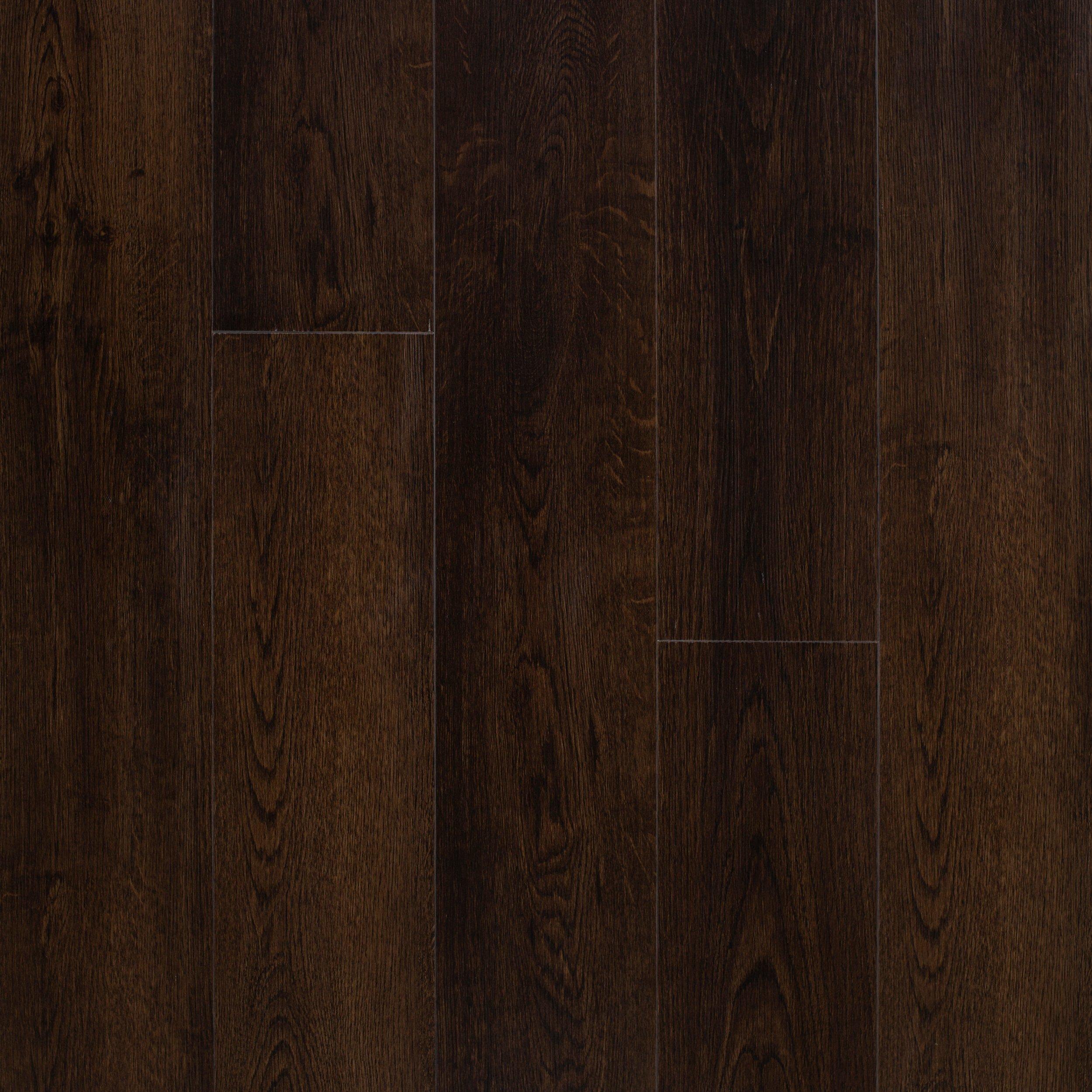 Dark Mahogany Rigid Core Luxury Vinyl Plank Cork Back 6 5mm