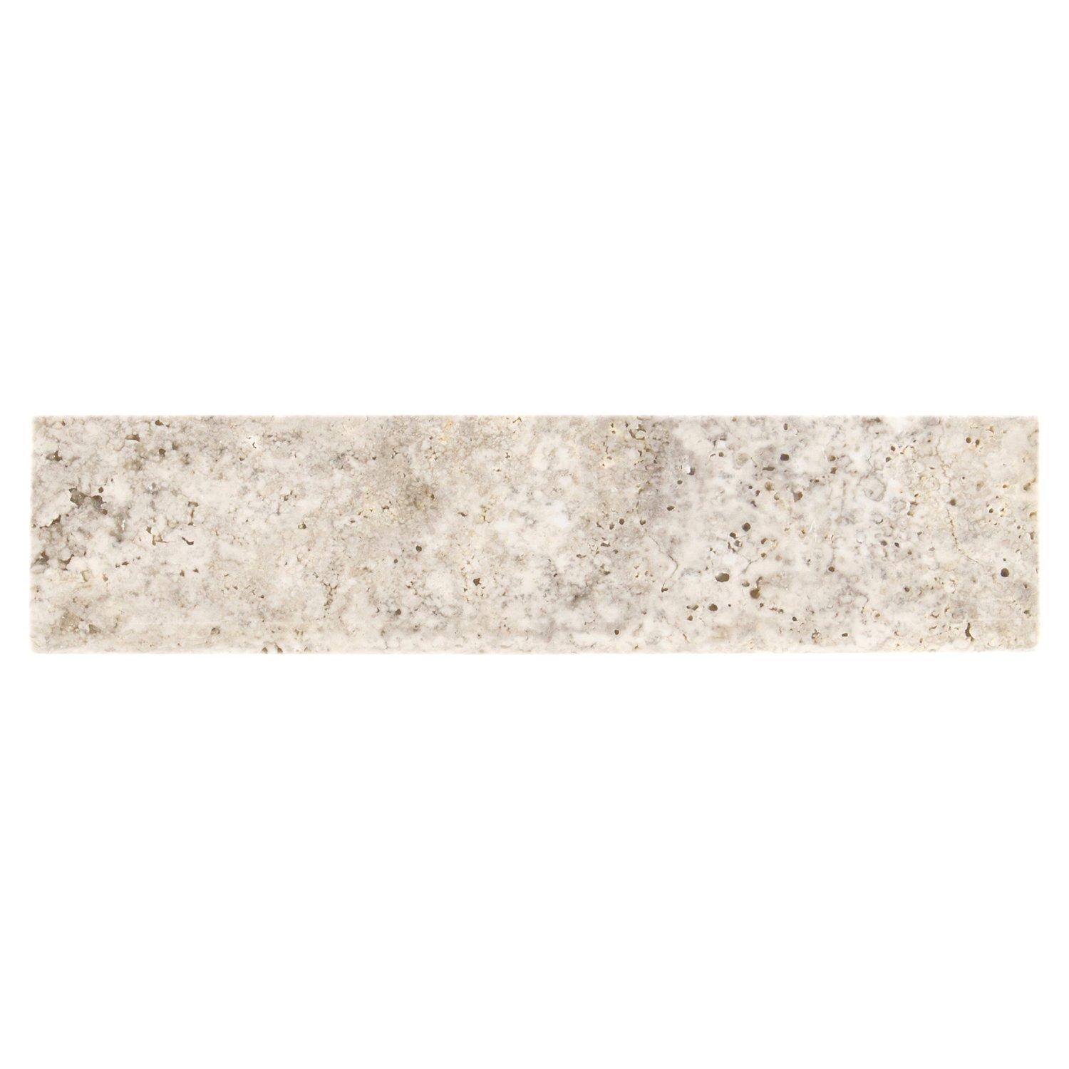 Clearance! Argento Brushed Travertine Bullnose
