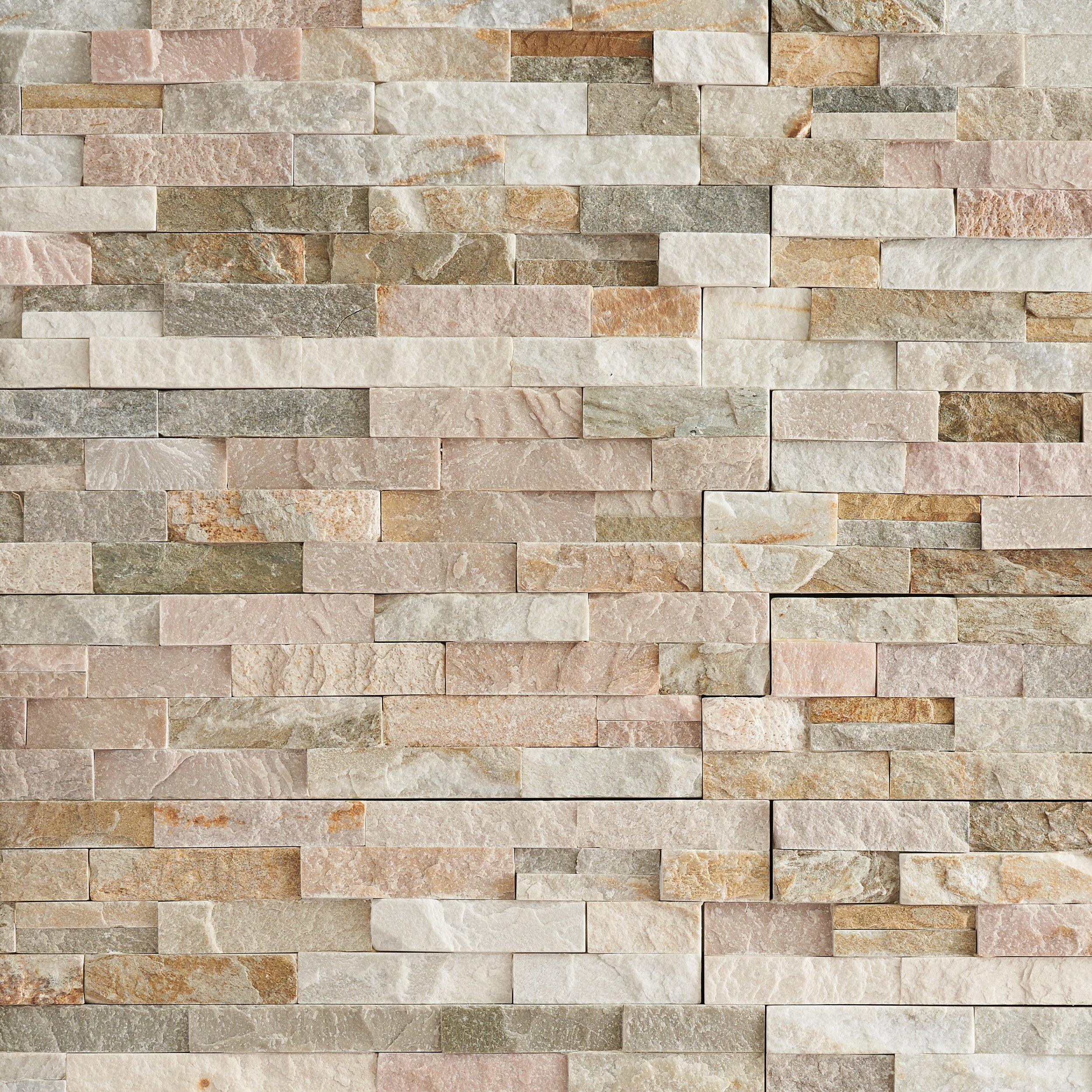 stacked stone ledger panel floor decor