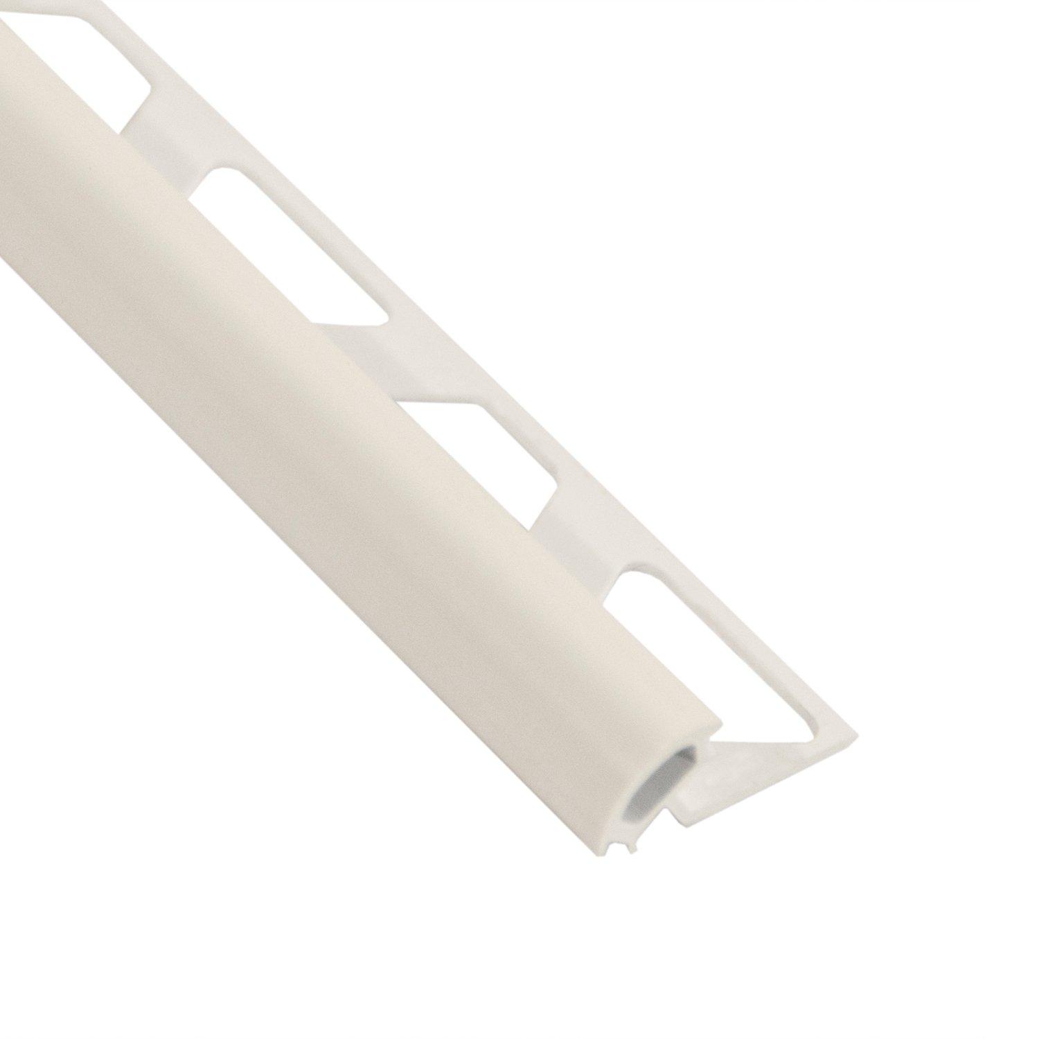 Schluter Jolly Edge Trim 3 8in In Pvc With A Bright White Finish