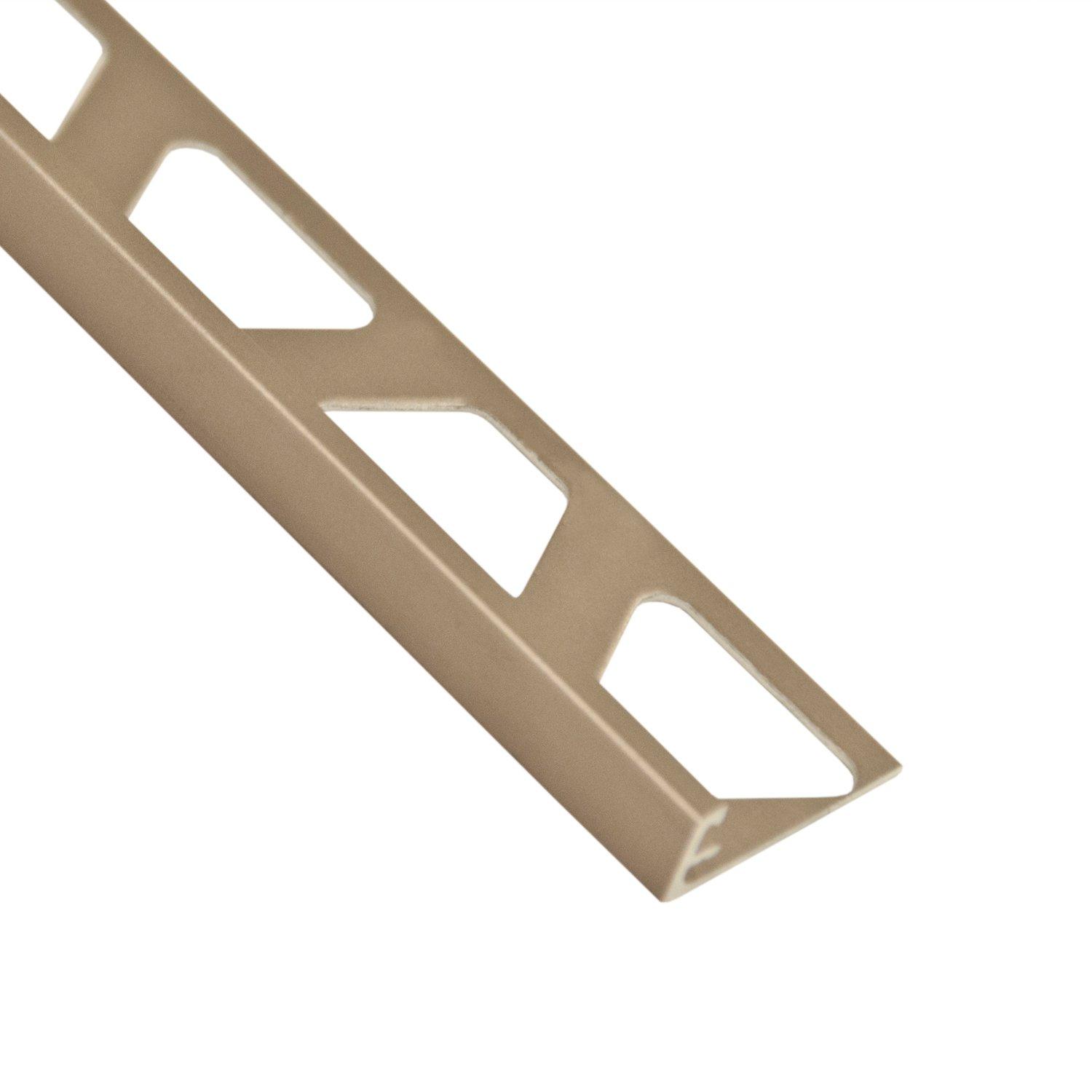 Schluter Jolly Edge Trim 1 2in In Satin Nickel Anodized Aluminum