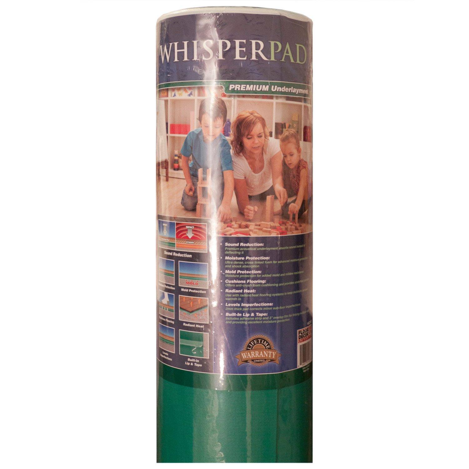 Whisper pad premium underlayment